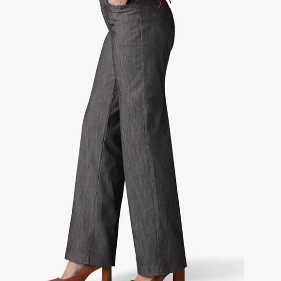 Lee Flex Motion Straight-Leg Pants, Grey New With Tags Size: 10 Regular - Picture 2 of 7